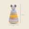 Trixie Houten Stapeltoren - Mrs. Mouse - Houten stacking toy - Educatief speelgoed - Voor Jongens & Meisjes - Muis