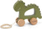Trixie Houten Trekspeeltje - Mr. Dino - Voor de eerste stapjes - Babyspeelgoed - Voor Jongens & Meisjes - Dinosaurus