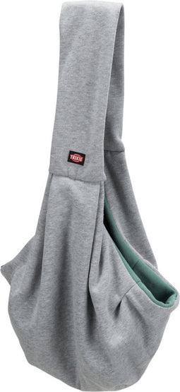 Trixie Junior Hondentas - Buikdrager Lichtgrijs / Mintgroen - Hele Kleine Honden - 60x22x20 cm