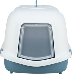 Trixie Kattenbak Primo Xxl Top Met Kap Blauw / Wit - 71X56X47 CM