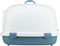 Trixie Kattenbak Primo Xxl Top Met Kap Blauw / Wit - 71X56X47 CM