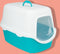 Trixie Kattenbak Vico Turquoise / Wit - 56X40X40 CM