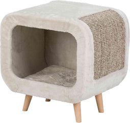 Trixie - Kattenhuis - Alicia Relax Huis - Lichtgrijs/Grijs Gemêleerd - 48X48X38 cm