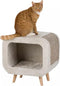 Trixie - Kattenhuis - Alicia Relax Huis - Lichtgrijs/Grijs Gemêleerd - 48X48X38 cm