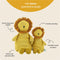 Trixie Knuffel - Mr. Lion - Dieren Pluche - Leeuw - Eerste knuffel voor Baby - 100% biologisch katoen - Groot