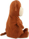 Trixie Knuffel - Mr. Monkey - Dieren Pluche - Aap - Eerste knuffel voor Baby - 100% biologisch katoen - Groot