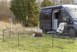 Trixie Mobiele Hondenomheining - Hondenopvoeding - 15 m Zwart