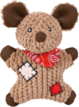 Trixie muis met applicatie stof / jute met geluid 19 cm