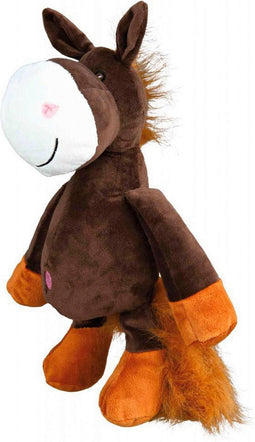 Trixie pluche paard met dierengeluid 32 cm