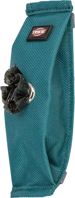 Trixie poepzakhouder nylon met lus inclusief 20 zakjes assorti