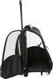 Trixie Reismand Trolley - Kleine Hond en Kat - Zwart Grijs - tot 8 kg - 36 x 27 x 50 cm