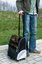 Trixie Reismand Trolley - Kleine Hond en Kat - Zwart Grijs - tot 8 kg - 36 x 27 x 50 cm