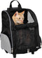 Trixie Reismand Trolley - Kleine Hond en Kat - Zwart Grijs - tot 8 kg - 36 x 27 x 50 cm