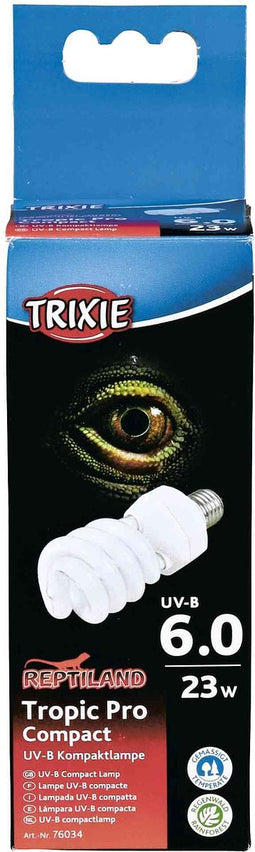 Trixie Reptiland Tropic Pro Compact 6.0 Uv-B Lamp 23 WATT 6X6X15,2 CM