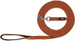 Trixie riem sleeplijn voor hond katoen roest bruin 10 mtr x 2 cm