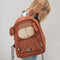 Trixie Rugzak - Mr. Monkey - Schooltas Waterafstotend - Boekentas voor Kind - Voor Jongens en Meisjes - Geschikt als Gymtas - brown
