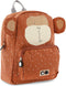 Trixie Rugzak - Mr. Monkey - Schooltas Waterafstotend - Boekentas voor Kind - Voor Jongens en Meisjes - Geschikt als Gymtas - brown