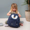Trixie Rugzak - Mr. Penguin - Schooltas Waterafstotend - Boekentas voor Kind - Voor Jongens en Meisjes - Geschikt als Gymtas - Blauw