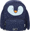 Trixie Rugzak - Mr. Penguin - Schooltas Waterafstotend - Boekentas voor Kind - Voor Jongens en Meisjes - Geschikt als Gymtas - Blauw