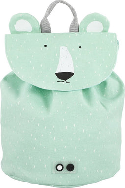 Trixie Rugzak - Mr. Polar Bear - Schooltas Waterafstotend - Kleine Rugtas voor Kind - Voor Jongens en Meisjes - Gymtas - Groen