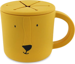 Trixie Snackbeker - Mr. Lion - Snack Cup - Kinderservies - Voor baby's vanaf 4 maanden - van Siliconen - Geschikt voor de Vaatwasser