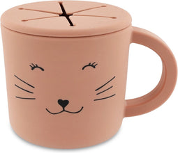 Trixie Snackbeker - Mrs. Cat - Snack Cup - Kinderservies - Voor baby's vanaf 4 maanden - van Siliconen - Geschikt voor de Vaatwasser