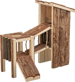 Trixie speelplaats tjorven muizen / hamsters schorshout 32x19x29 cm