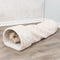 Trixie speeltunnel konijn / cavia pluche beige 80x27x21 cm