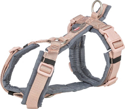 Trixie tuig voor hond premium trekking blush roze / grafiet grijs 44-53x2 cm