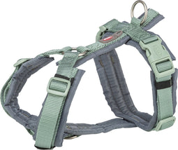 Trixie tuig voor hond premium trekking salie groen / grafiet grijs 36-44x1,5 cm