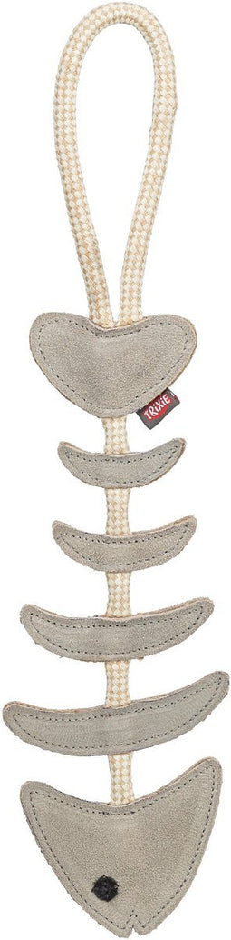 Trixie visgraat leer met touw 43 cm