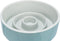 Trixie Voerbak - Anti Schrokbak - Slowfeeding - Keramiek - Grijs / Blauw - 14X14 CM 450 ML