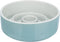 Trixie Voerbak - Anti Schrokbak - Slowfeeding - Keramiek - Grijs / Blauw - 17X17 CM 900 ML