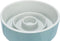 Trixie Voerbak - Anti Schrokbak - Slowfeeding - Keramiek - Grijs / Blauw - 17X17 CM 900 ML