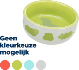 Trixie voerbak caviamotief keramiek assorti (250 ML 11 CM)
