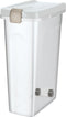 Trixie voerton luchtdicht afsluitbaar kunststof transparant wit / wit - 40 LTR 26,5X44,5X61,5 CM