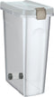 Trixie voerton luchtdicht afsluitbaar kunststof transparant wit / wit - 40 LTR 26,5X44,5X61,5 CM