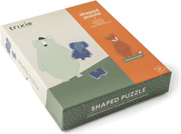 Trixie Vormpuzzel met dieren figuren - 5 dierenvrienden - Tot 6 puzzelstukken - Peuter puzzel