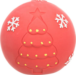 Trixie Xmas Bal Latex Rood 8 cm