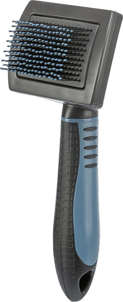 Trixie - Zachte Borstel - Met Kunststofborstels En Noppen - 7X16 cm