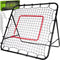 Trizand Voetbaltrainer 100 x 100 cm met stabiel ijzeren frame & vizier