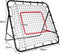 Trizand Voetbaltrainer 100 x 100 cm met stabiel ijzeren frame & vizier
