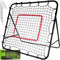 Trizand Voetbaltrainer 120 x 120 cm met stabiel ijzeren frame & vizier