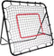 Trizand Voetbaltrainer 120 x 120 cm met stabiel ijzeren frame & vizier