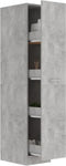 vidaXL - Apothekerskast - 30x42,5x150 - cm - bewerkt - hout - betongrijs