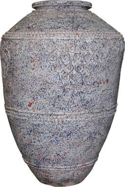 PTMD Gentong grijs geglazuurd keramiek pot maat in cm: 100 x 100 x 170 - -