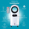 Lifetime Air Aircooler - Bladloze Ventilator Luchtbevochtiger Koeler 3-in-1 - Watertank 35L - Geluidsniveau 55dB - Afstandsbediening - Sfeerverlichting