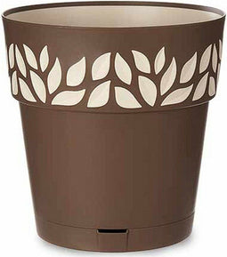 Zelfwaterende bloempot Stefanplast 3920311 Beige Bruin Plastic 29 x 29 x 29 cm