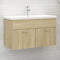 vidaXL - Wastafelkast - 80x38,5x46 - cm - bewerkt - hout - sonoma - eikenkleurig