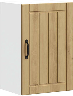 vidaXL - Keukenwandkast - Lucca - bewerkt - hout - artisanaal - eikenkleur